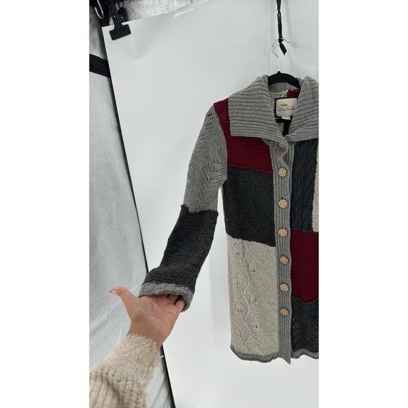 Bob Limley AKA wool longline cardigan lagenlook quirky artsy size M - Picture 4 of 8